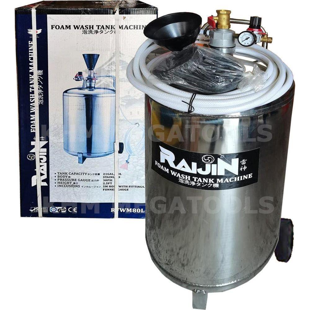 Raijin RFWM80L Foam Washer / Wash Tank Machine 80L 30psi - KHM Megatools Corp. Raijin RFWM80L Foam Washer / Wash Tank Machine 80L 30psi - KHM Megatools Corp.
